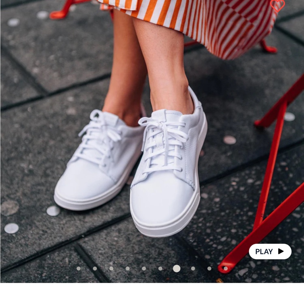 OluKai Pehuea Li 'IIi Women's Everyday Leather Sneakers 8.5 US White NEW - Picture 6 of 14